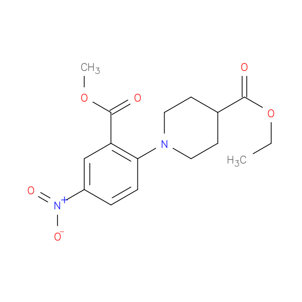 Ethyl 1-(2-(methoxycarbonyl)-4-nitrophenyl)piperidine-4-carboxylate