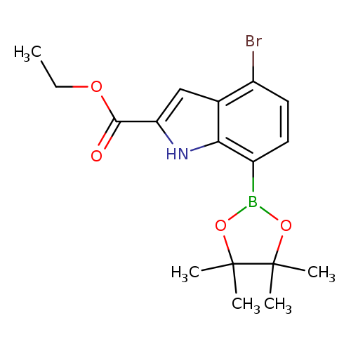 Ethyl 4-bromo-7-(tetramethyl-1,3,2-dioxaborolan-2-yl)-1H-indole-2-carboxylate