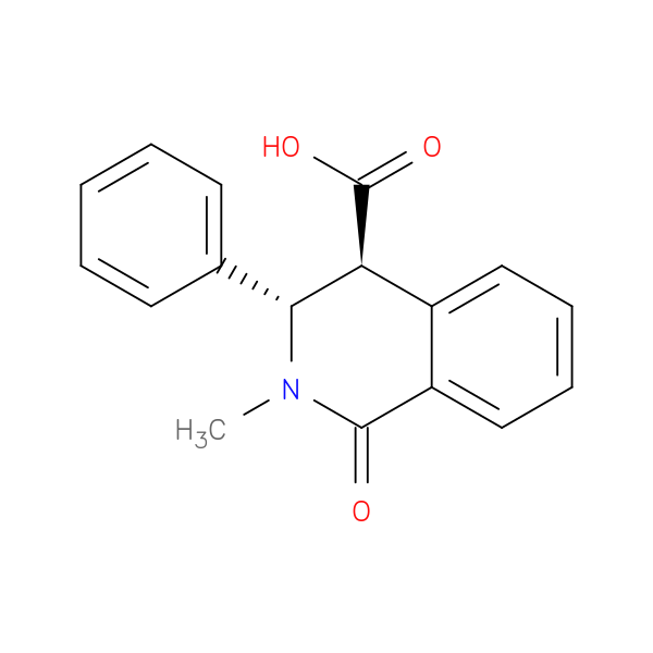 (3S,4S)-2-methyl-1-oxo-3-phenyl-1,2,3,4-tetrahydroisoquinoline-4-carboxylic acid