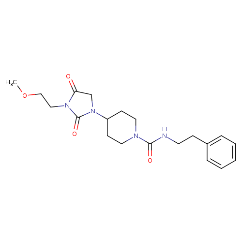 4-[3-(2-methoxyethyl)-2,4-dioxoimidazolidin-1-yl]-N-(2-phenylethyl)piperidine-1-carboxamide
