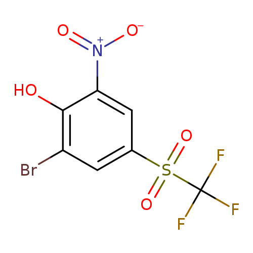 2-Bromo-6-nitro-4-[(trifluoromethyl)sulphonyl]phenol
