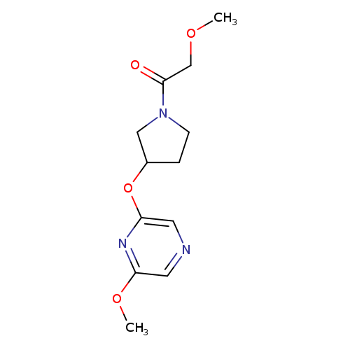 2-methoxy-1-{3-[(6-methoxypyrazin-2-yl)oxy]pyrrolidin-1-yl}ethan-1-one