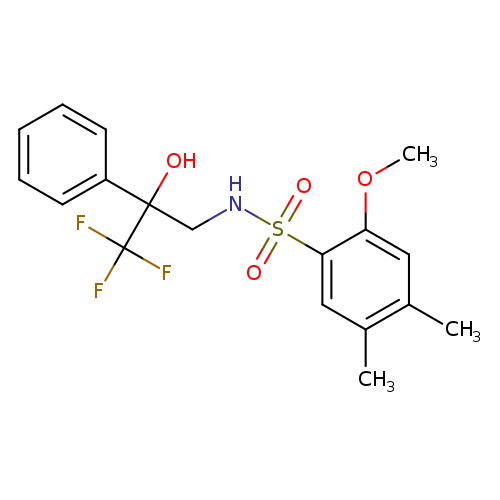 2-methoxy-4,5-dimethyl-N-(3,3,3-trifluoro-2-hydroxy-2-phenylpropyl)benzene-1-sulfonamide
