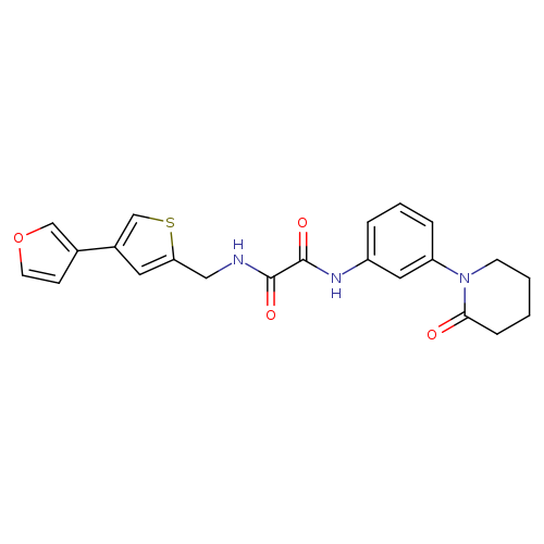 N-{[4-(furan-3-yl)thiophen-2-yl]methyl}-N'-[3-(2-oxopiperidin-1-yl)phenyl]ethanediamide