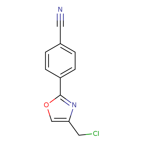 4-[4-(chloromethyl)-1,3-oxazol-2-yl]benzonitrile