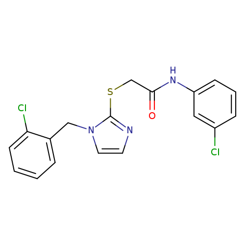 N-(3-chlorophenyl)-2-({1-[(2-chlorophenyl)methyl]-1H-imidazol-2-yl}sulfanyl)acetamide