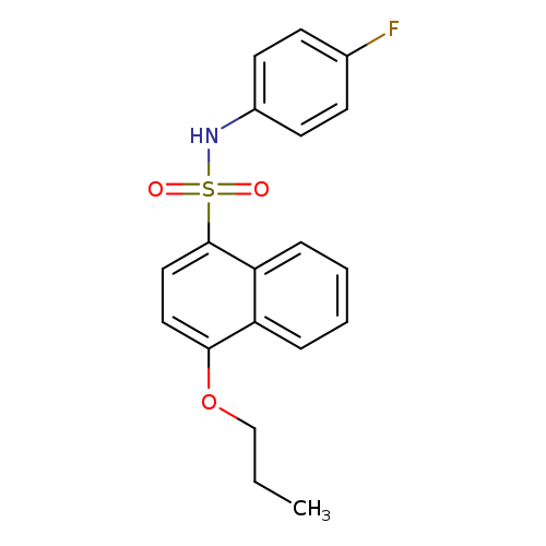 N-(4-fluorophenyl)-4-propoxynaphthalene-1-sulfonamide