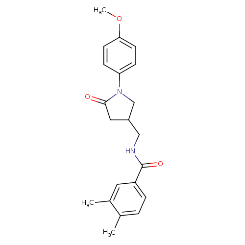 N-{[1-(4-methoxyphenyl)-5-oxopyrrolidin-3-yl]methyl}-3,4-dimethylbenzamide