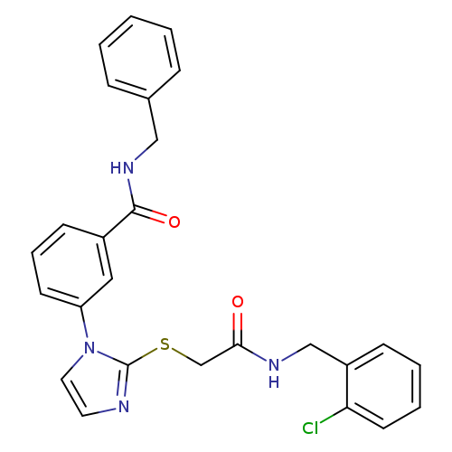 N-benzyl-3-{2-[({[(2-chlorophenyl)methyl]carbamoyl}methyl)sulfanyl]-1H-imidazol-1-yl}benzamide