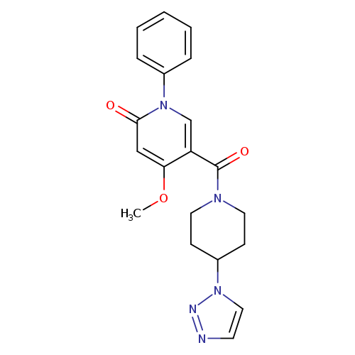 4-methoxy-1-phenyl-5-[4-(1H-1,2,3-triazol-1-yl)piperidine-1-carbonyl]-1,2-dihydropyridin-2-one