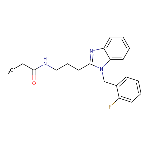 N-(3-{1-[(2-fluorophenyl)methyl]-1H-1,3-benzodiazol-2-yl}propyl)propanamide