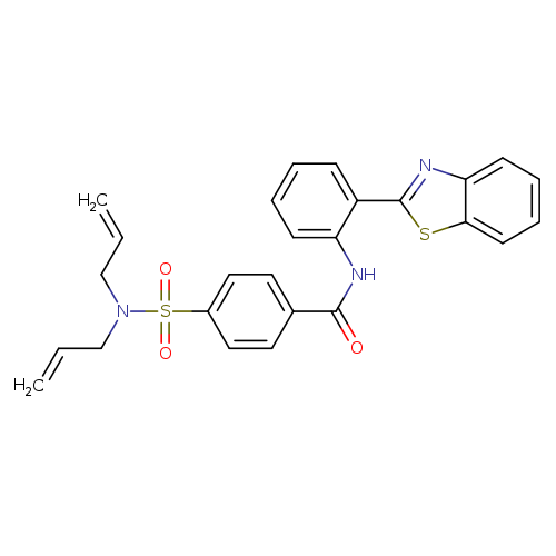 N-[2-(1,3-benzothiazol-2-yl)phenyl]-4-[bis(prop-2-en-1-yl)sulfamoyl]benzamide