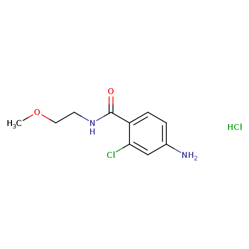 4-amino-2-chloro-N-(2-methoxyethyl)benzamide hydrochloride