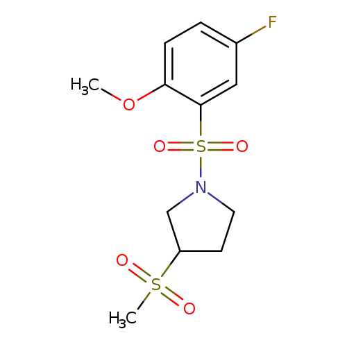1-(5-fluoro-2-methoxybenzenesulfonyl)-3-methanesulfonylpyrrolidine