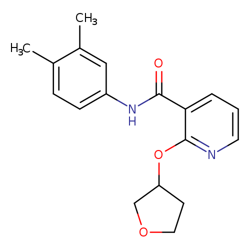 N-(3,4-dimethylphenyl)-2-(oxolan-3-yloxy)pyridine-3-carboxamide