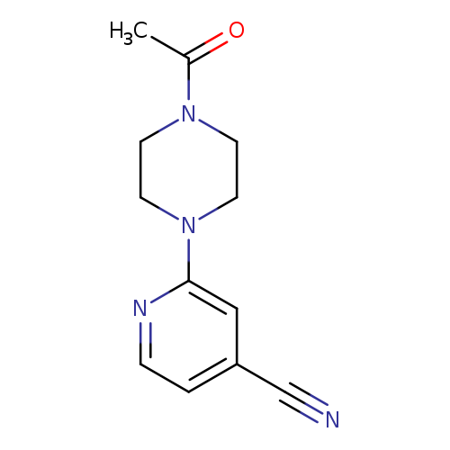 2-(4-acetylpiperazin-1-yl)pyridine-4-carbonitrile