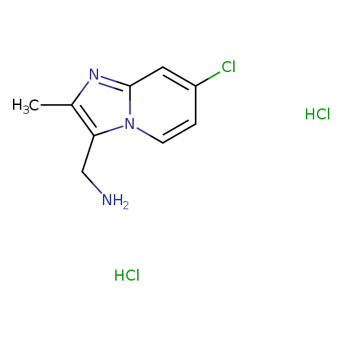 1-{7-chloro-2-methylimidazo[1,2-a]pyridin-3-yl}methanaminedihydrochloride