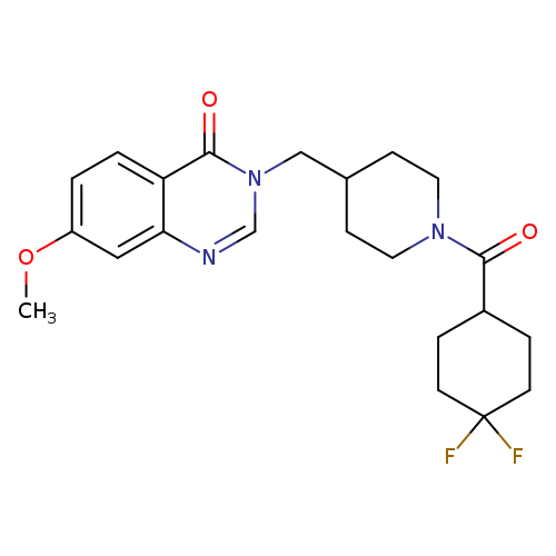 3-{[1-(4,4-difluorocyclohexanecarbonyl)piperidin-4-yl]methyl}-7-methoxy-3,4-dihydroquinazolin-4-one
