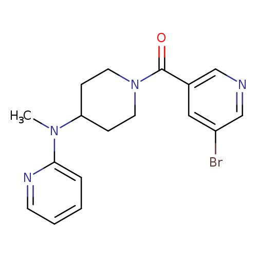 N-[1-(5-bromopyridine-3-carbonyl)piperidin-4-yl]-N-methylpyridin-2-amine