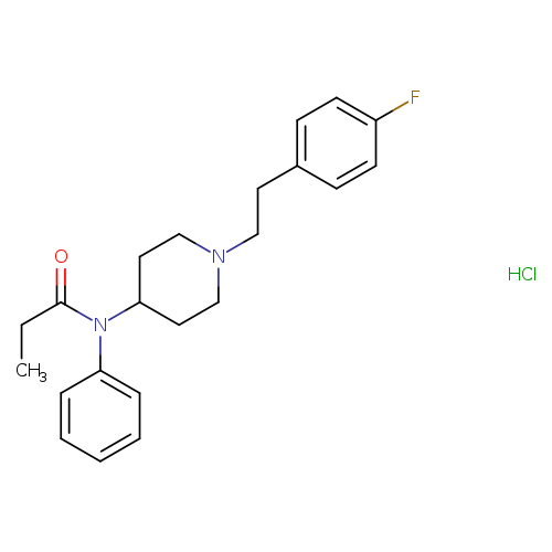 N-[1-[2-(4-fluorophenyl)ethyl]-4-piperidinyl]-N-phenyl-propanamide,monohydrochloride
