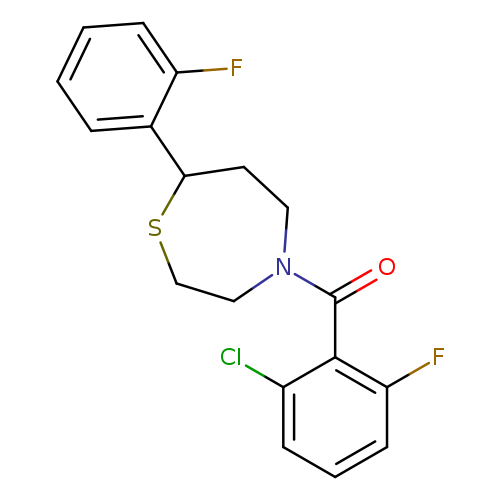 4-(2-chloro-6-fluorobenzoyl)-7-(2-fluorophenyl)-1,4-thiazepane