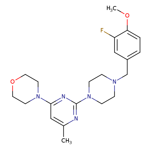 4-(2-{4-[(3-fluoro-4-methoxyphenyl)methyl]piperazin-1-yl}-6-methylpyrimidin-4-yl)morpholine