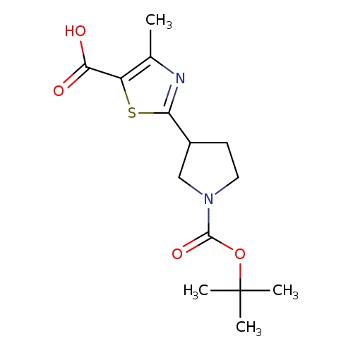 5-Thiazolecarboxylic acid, 2-[1-[(1,1-dimethylethoxy)carbonyl]-3-pyrrolidinyl]-4-methyl-