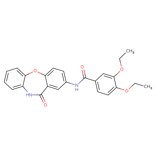3,4-diethoxy-N-{10-oxo-2-oxa-9-azatricyclo[9.4.0.0^{3,8}]pentadeca-1(11),3(8),4,6,12,14-hexaen-13-yl}benzamide