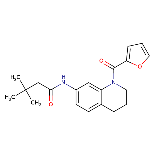 N-[1-(furan-2-carbonyl)-1,2,3,4-tetrahydroquinolin-7-yl]-3,3-dimethylbutanamide