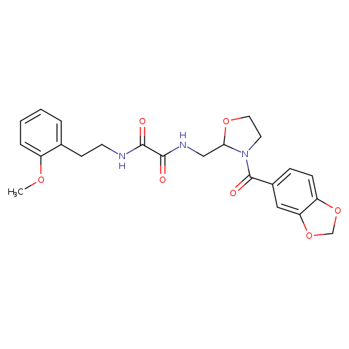 N-{[3-(2H-1,3-benzodioxole-5-carbonyl)-1,3-oxazolidin-2-yl]methyl}-N'-[2-(2-methoxyphenyl)ethyl]ethanediamide