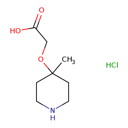 2-[(4-methylpiperidin-4-yl)oxy]acetic acid hydrochloride