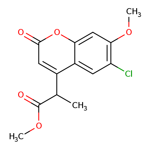 Methyl 2-(6-chloro-7-methoxy-2-oxo-2h-chromen-4-yl)propanoate