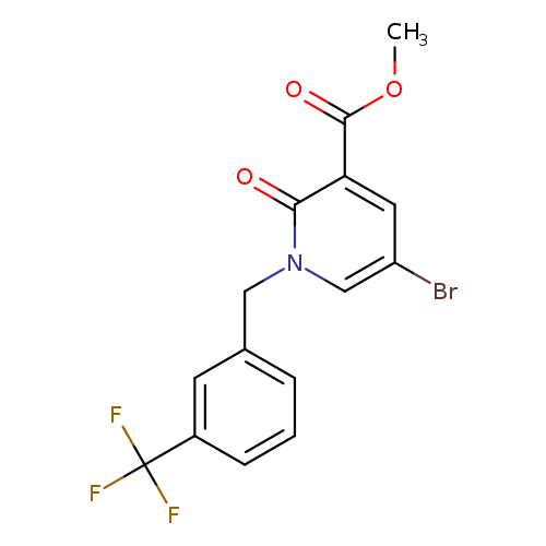 Methyl 5-bromo-2-oxo-1-[3-(trifluoromethyl)benzyl]-1,2-dihydro-3-pyridinecarboxylate