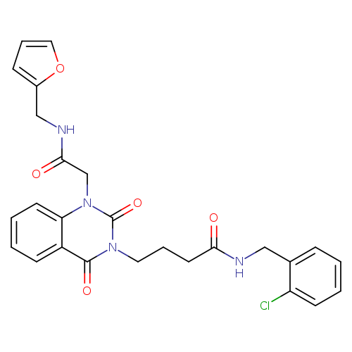 N-[(2-chlorophenyl)methyl]-4-[1-({[(furan-2-yl)methyl]carbamoyl}methyl)-2,4-dioxo-1,2,3,4-tetrahydroquinazolin-3-yl]butanamide