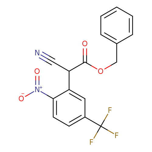 Benzyl 2-cyano-2-(2-nitro-5-(trifluoromethyl)phenyl)acetate