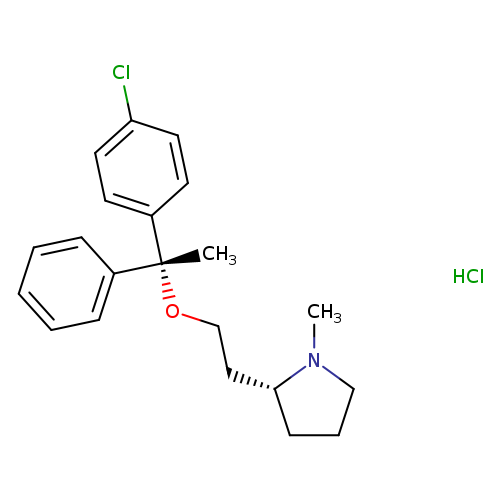 (2R)-2-{2-[(1R)-1-(4-chlorophenyl)-1-phenylethoxy]ethyl}-1-methylpyrrolidine