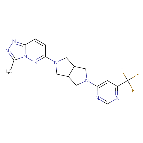 4-(5-{3-methyl-[1,2,4]triazolo[4,3-b]pyridazin-6-yl}-octahydropyrrolo[3,4-c]pyrrol-2-yl)-6-(trifluoromethyl)pyrimidine