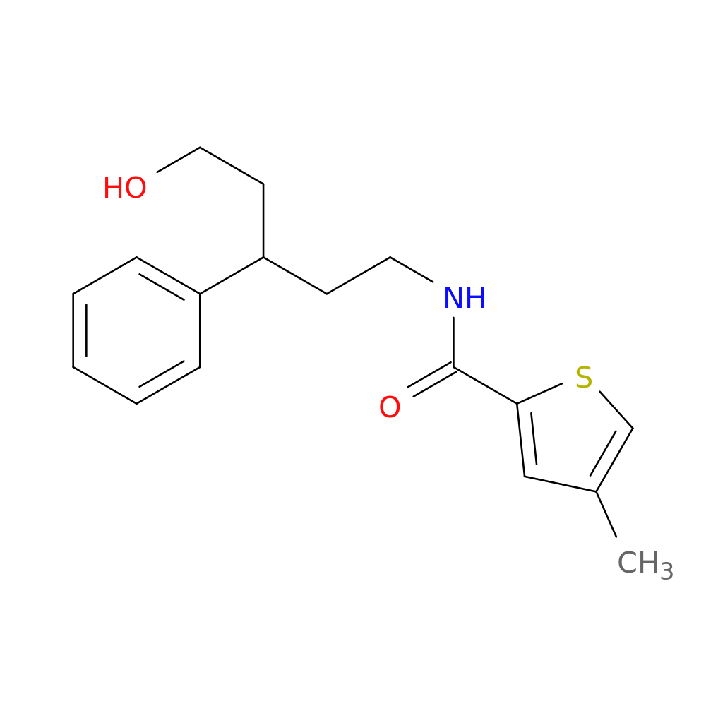 N-(5-hydroxy-3-phenylpentyl)-4-methylthiophene-2-carboxamide