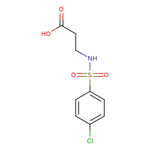 3-{[(4-chlorophenyl)sulfonyl]amino}propanoic acid