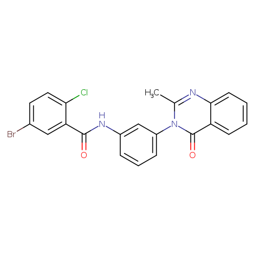 5-bromo-2-chloro-N-[3-(2-methyl-4-oxo-3,4-dihydroquinazolin-3-yl)phenyl]benzamide