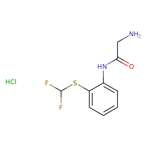 2-amino-N-{2-[(difluoromethyl)sulfanyl]phenyl}acetamide hydrochloride