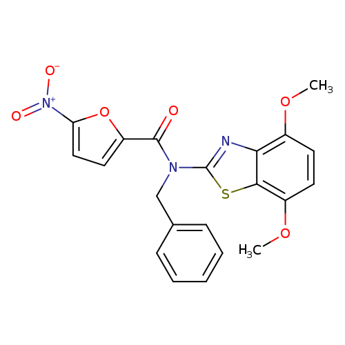 N-benzyl-N-(4,7-dimethoxy-1,3-benzothiazol-2-yl)-5-nitrofuran-2-carboxamide