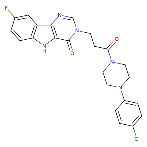 3-{3-[4-(4-chlorophenyl)piperazin-1-yl]-3-oxopropyl}-8-fluoro-3H,4H,5H-pyrimido[5,4-b]indol-4-one