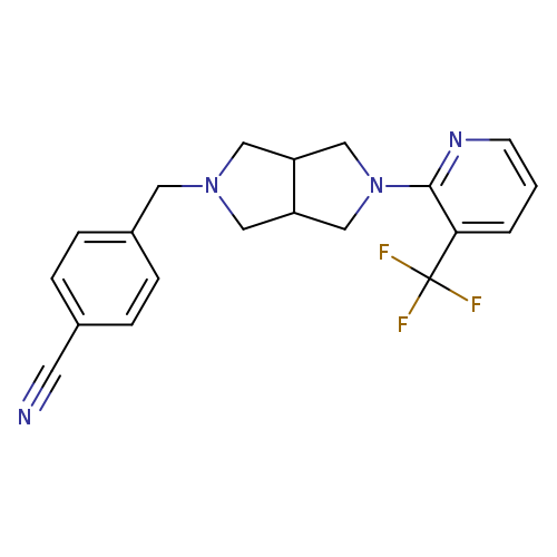 4-({5-[3-(trifluoromethyl)pyridin-2-yl]-octahydropyrrolo[3,4-c]pyrrol-2-yl}methyl)benzonitrile