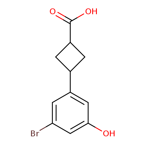 3-(3-bromo-5-hydroxyphenyl)cyclobutane-1-carboxylicacid,Mixtureofdiastereomers