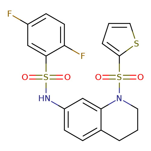 2,5-difluoro-N-[1-(thiophene-2-sulfonyl)-1,2,3,4-tetrahydroquinolin-7-yl]benzene-1-sulfonamide