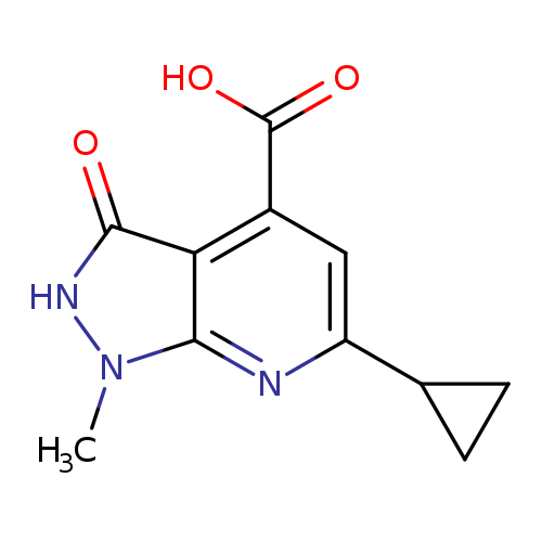6-Cyclopropyl-1-methyl-3-oxo-2,3-dihydro-1H-pyrazolo[3,4-b]pyridine-4-carboxylic acid