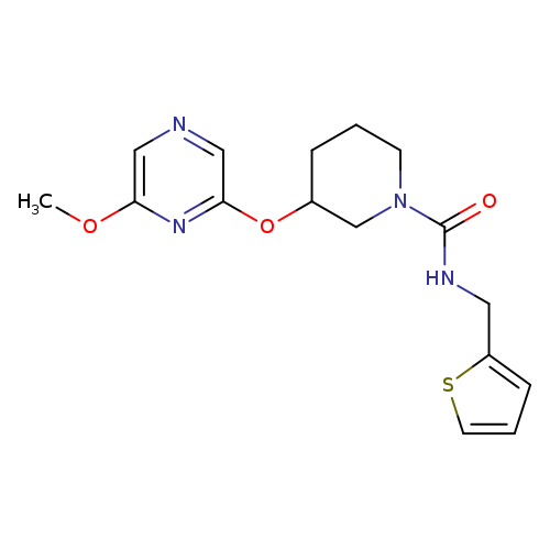 3-[(6-methoxypyrazin-2-yl)oxy]-N-[(thiophen-2-yl)methyl]piperidine-1-carboxamide