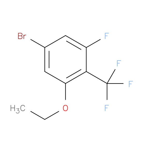 Benzene, 5-bromo-1-ethoxy-3-fluoro-2-(trifluoromethyl)-
