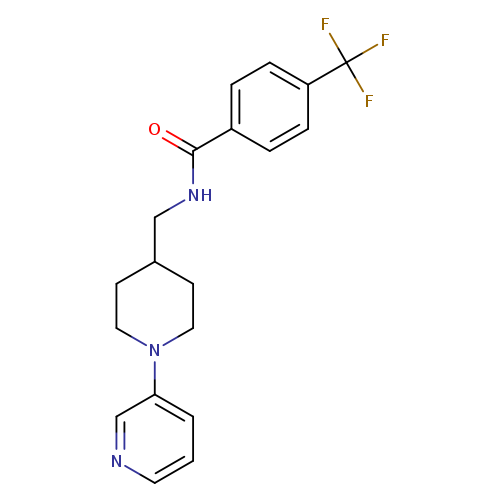 N-{[1-(pyridin-3-yl)piperidin-4-yl]methyl}-4-(trifluoromethyl)benzamide
